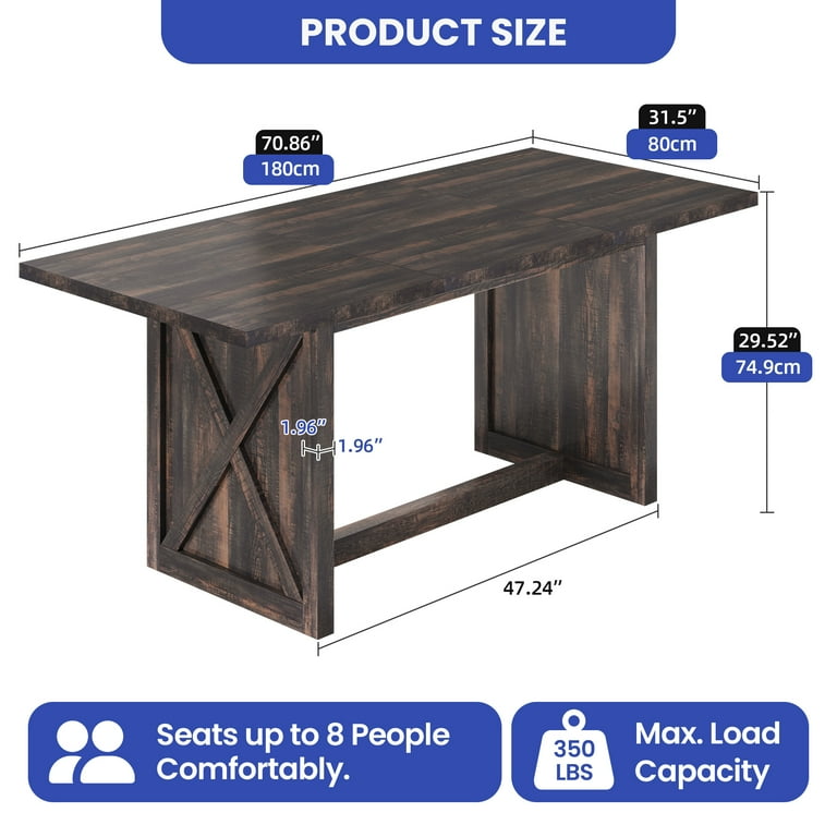 ModFusion Dining Table for to people, Wood Kitchen,