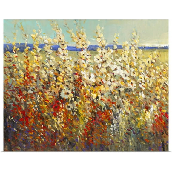 Great BIG Canvas | "Field of Spring Flowers II" Art Print - 20x16