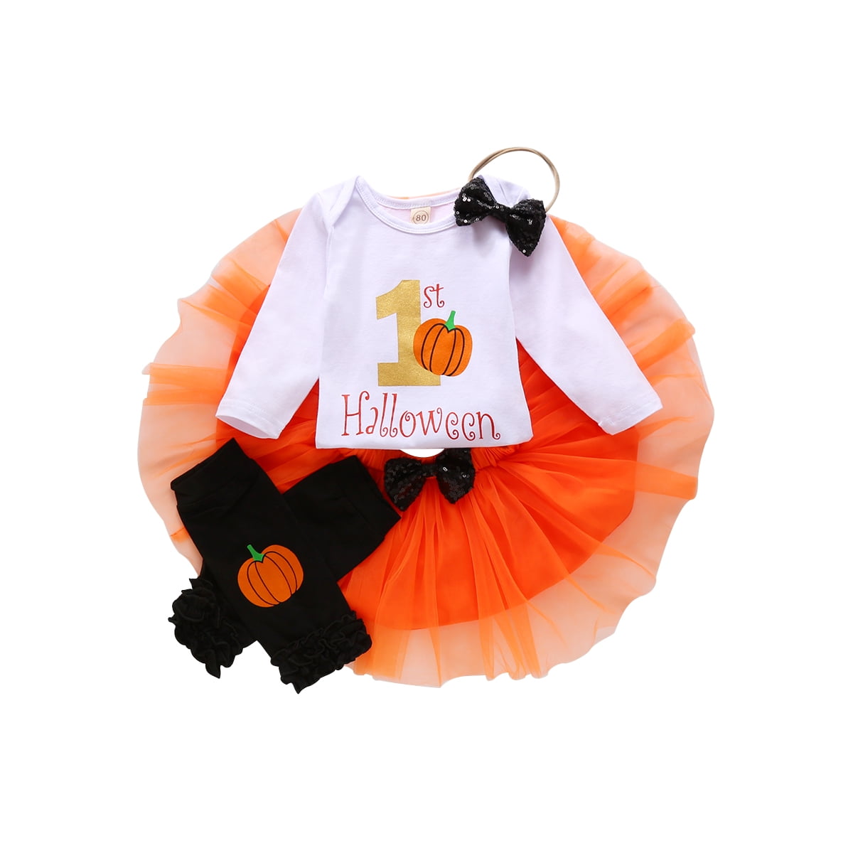 baby orange tutu skirt