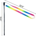 thumbnail image 3 of 2pcs Cat Wand Interactive Toy Colorful Fabric Ribbon Rainbow Cat String Toy Cat Teaser Wand for Kitten Exerciser Accessories Cat Training Playing Creative Funny Indoor Pet Interactive T, 3 of 5