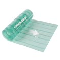 thumbnail image 5 of Windproof Dustproof Pet House Door Curtain - Soft PVC, Anti-Static, Light Green Striped Door Cover, 5 of 8