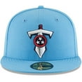 thumbnail image 2 of Men's New Era Light Blue Tennessee Titans Omaha 59FIFTY Fitted Hat, 2 of 5