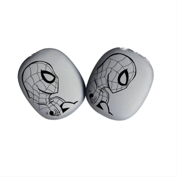 Half-Clear Black Spider Case ForApple AirPods Max, Creative Soft Protective Cover Compatible with AirPods Max 1st/2nd Generation, Trendy Bluetooth Headphone Shell