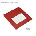 thumbnail image 4 of Unique Bargains 4'' Clear Double Sided Mailing Photos Full Face Window Envelopes, Red 10 Pack, 4 of 5