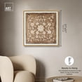 thumbnail image 5 of Floral Mandala Canvas Romantic Floral Art by Art Remedy, Gold Frame, 30 x 30, 5 of 7