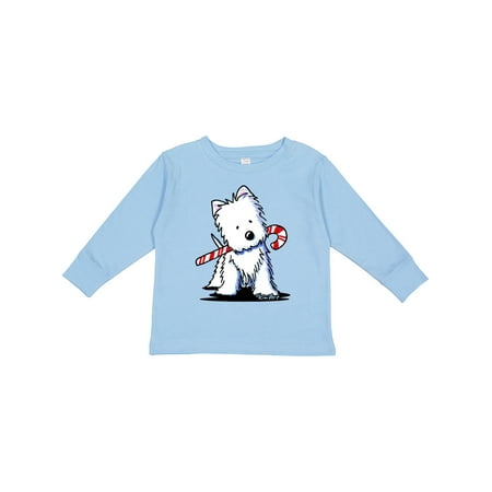 

Inktastic Candycane Cutie Westie Gift Toddler Boy or Toddler Girl Long Sleeve T-Shirt