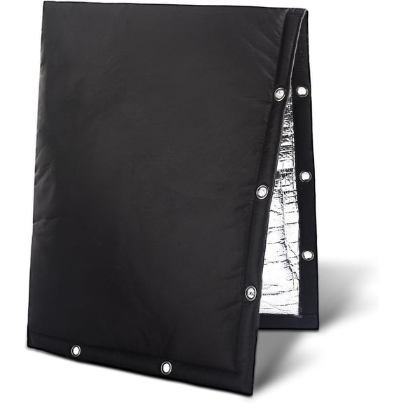 Outdoor Backflow Preventer Cover- 16''W x 20''H, Winter Freeze & Weatherproof Protection for Irrigation Pipes & Sprinkler Valves- Black