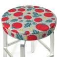 thumbnail image 3 of Bingfone Tomato Padded Round Bar Stool Cover Cushion with Elastic Fabric Round Chair Seat - Tomato, 3 of 7