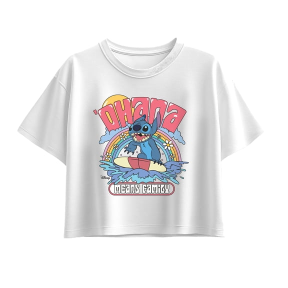 Lilo & Stitch - Ohana Surf - Youth Girls Boxy T-Shirt
