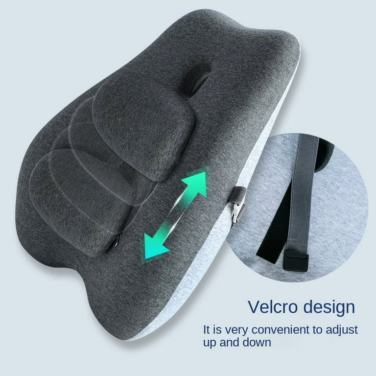 Lumbar Support Pillow For Office Chair,Memory Foam Back Waist Cushion  Pregnancy Sleeping Pillows for Relieve Pain Support Waist for Beds,Car  Seats,Chair (Grass Green) 