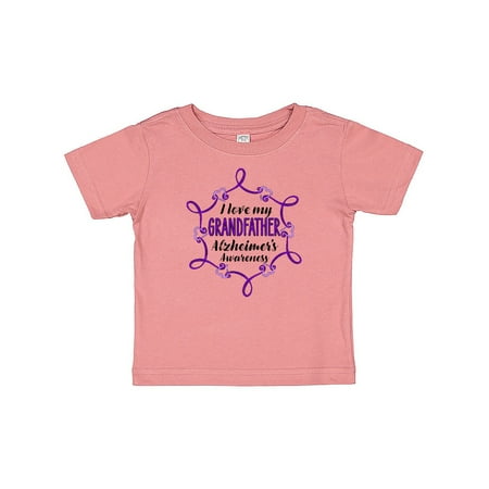 

Inktastic I Love My Grandfather Alzheimer s Awareness Gift Baby Boy or Baby Girl T-Shirt