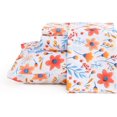 thumbnail image 1 of Floral Printed Sheet Set King Soft Microfiber Botanical Bed Sheets Extra Deep Pocket Pieces, 1 of 8