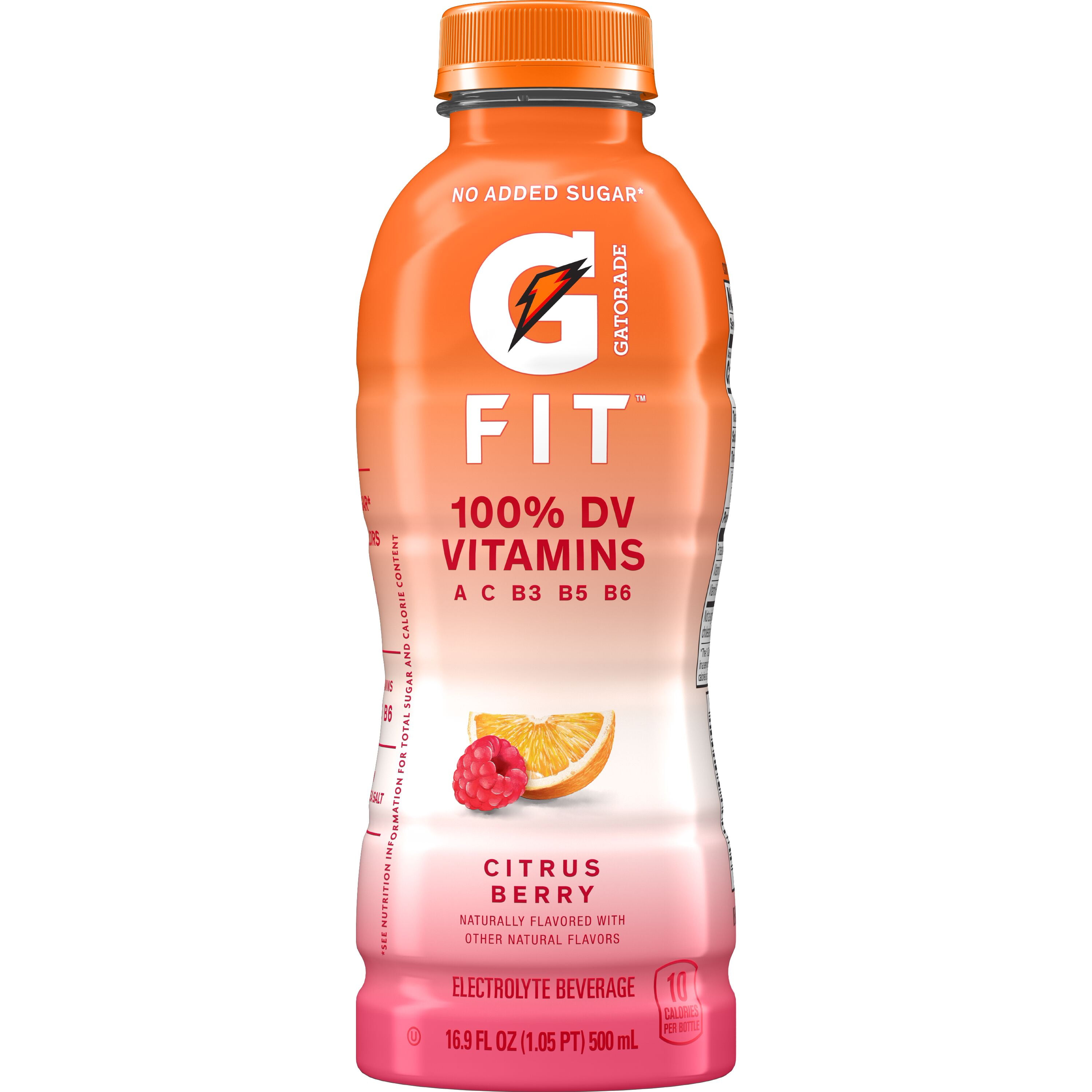 (5 pack) Gatorade Fit Citrus Berry Sports Drink, 16.9 fl oz, 1 Count Bottle