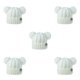thumbnail image 1 of Gorro de frita Jumpingount Multicolor tejido mixto para niños 5Conjunto Blanco, 1 of 6