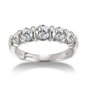 1 Carat 14kt White Gold Band -- Ronde