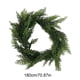 thumbnail image 3 of Artificial Pine Wreath Cypress Door Hanging, Christmas Vines Circles Decoration, Creatives News Style Wreath, Festive Home Decor, Easy Setup, Metal Frame, for Living Room, 3 of 6