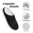 thumbnail image 5 of Yiaed Chemistry Formulas 3 Print Slippers Fuzzy Warm Cozy Slippers Non Slip House Slippers For Indoor Outdoor Slippers House Slippers-8, 5 of 7