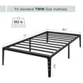 thumbnail image 7 of Twin Bed Frame 14 Inch Metal Platform Bed Frame Heavy Duty Noise Free, No Box Spring Needed, Black, 7 of 7