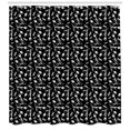 thumbnail image 3 of Ambesonne Black and White Shower Curtain, Dragonfly Tulip, 69"Wx84"L, Black and White, 3 of 3