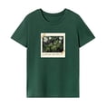 thumbnail image 1 of Camiseta para mujer Ropa de verano Camiseta básica para playa Regalo del día de San Valentín Verde, 1 of 7