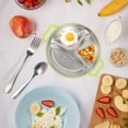thumbnail image 4 of Miangastore 1 Pce Assiette en Acier Inoxydable pour Enfants Assiette de Nourriture Assiette de Rangement pour Aliments, 4 of 8
