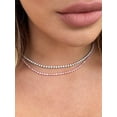 thumbnail image 2 of Eden - 5.4 Carat Illusion Set Round Diamond Tennis Necklace, 2 of 3