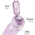 thumbnail image 3 of 1L Sports Water Bottle with Straw, 1L Water Bottle with Motivational Time Marker (Purple), 3 of 5