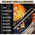 thumbnail image 3 of Goxteam Copper Grill Mat Set Of 5, Non-Stick Bbq Outdoor Grill & Baking Mats, Reusable And Easy To Clean, Works On Gas, Charcoal, 15.75 X 13 Inch, Black, 3 of 7
