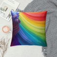 thumbnail image 2 of RUIYC Throw Pillow Covers Colorful Rainbow Lines Design Square Pillowcase for Home Decor Sofa Car Bedroom Pillow case, 2 of 5