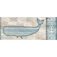 thumbnail image 2 of Killeen, Jen 14x8 White Modern Wood Framed Museum Art Print Titled - Ocean Life Whale, 2 of 4