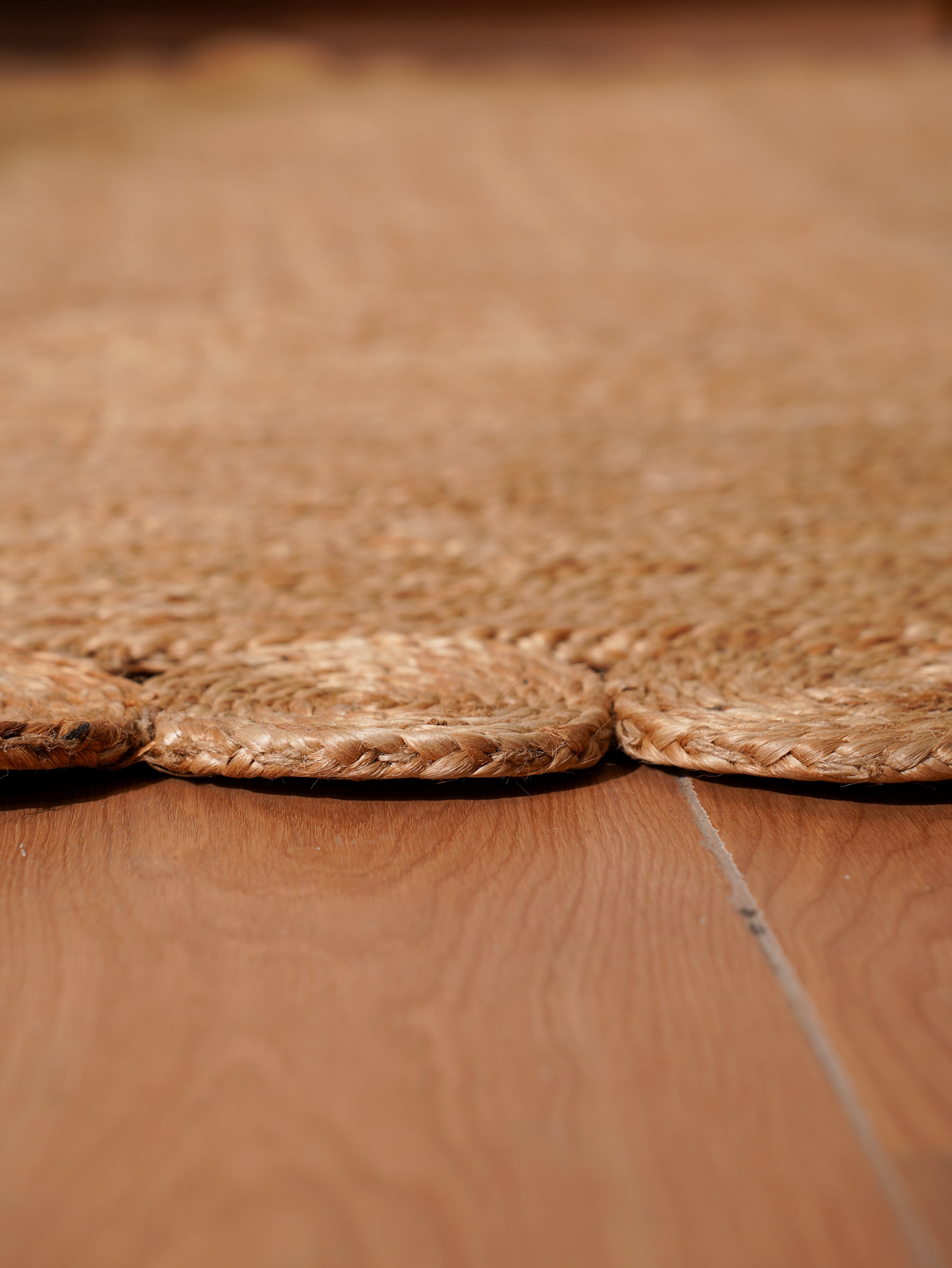 Rugsotic Carpets Hand Woven Jute 5'x8' Area Rug Oriental Beige J00001