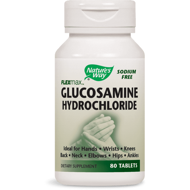 Nature's Way Flexmax Glucosamine Hydrochloride Tablets, SodiumFree, 80