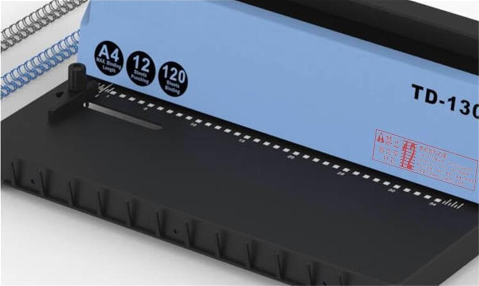 34 Square Hole Wire Binding Machine, TD-130 Small Machine Big Capacity Books Binding Machine ,Hand & Power Tool