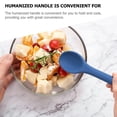 thumbnail image 3 of Silicone Spoon Metal Serving Spoons Ladle Plastic Scraper Baby Dessert Soup 2 Pcs, 3 of 6