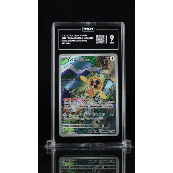 Graded 9 TAG 9 Mega Pokmon Japanese Spin Rotom Fan Rotom #213/193 2025 M5433651