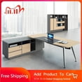 thumbnail image 2 of Writing Conference Desk Drawers Storage Filing Modern Work Office Desk Students Makeup Escritorios De Oficina Desk Accessories My Lux Decor Round, 2 of 20