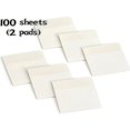 thumbnail image 1 of LNGOOR 100 Pcs Self-Adhesive Page Markers Neon Colored Index Tabs  Self-Stick Note Pads Neon Flag Sticky Notes  The Translucent Adhesive Part Won‘t Cover Up Any Information, 1 of 7