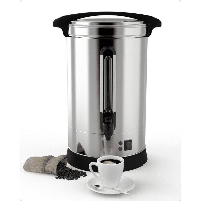 Commercial Coffee Urn, Quick Brewing Stainless Steel Large Dispenser Coffee  Bucket