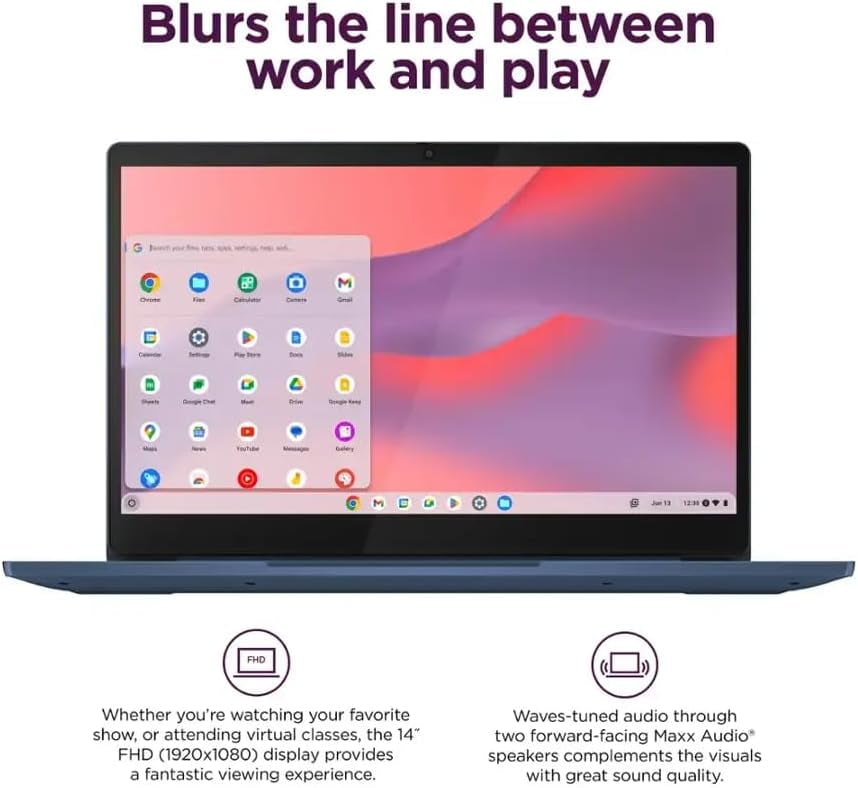 Lenovo IdeaPad Slim 3 Chromebook - 14'' Full HD Display • MediaTek