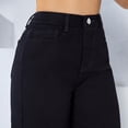 thumbnail image 4 of Pantalón baggy mezclilla rígida Mujer con brillos recto negro 11, 4 of 4