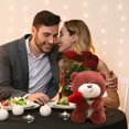 thumbnail image 6 of Teddy Bear Stuffed Animal with Rose, Cute Plush Toys Valentines Day Gifts for Her, Women & Girlfriend, Valentines Day Decorations for Home (16 Inch, Red）by Xuniizn, 6 of 10