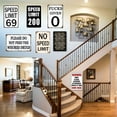 thumbnail image 3 of Speed Limit 2 Sign Funny Metal Tin Signs Vintage Speed Limit Signs 8x12 Inch, 3 of 4