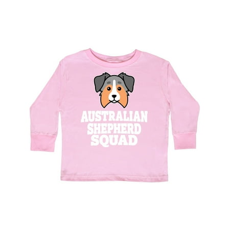 

Inktastic Dog Australian Shepherd Squad Gift Toddler Boy or Toddler Girl Long Sleeve T-Shirt
