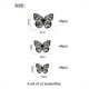 thumbnail image 4 of 12 pegatinas de pared de mariposa hueca con textura de metal 3D. Wmkox8yii fhajkh503, 4 of 6