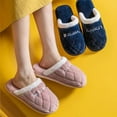 thumbnail image 6 of KYAIGUO Women's Faux Fur House Slipper Comfy Memory Foam Slip on Anti-Skid Thick Sole Men Slippers Cozy Plush Couples Slippers, 6 of 9