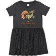 thumbnail image 3 of Inktastic Happy Thanksgiving Dinosaur Girls Toddler Dress, 3 of 5