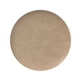 thumbnail image 3 of Upholstered Round Ottoman Sand Faux Leather, 3 of 8