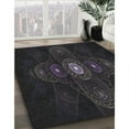 thumbnail image 3 of Ahgly Company Machine Washable Indoor Rectangle Transitional Night Black Area Rugs, 2' x 3', 3 of 7