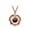 Gold, variant on I Love You Necklace, 925 Sterling Silver 100 Languages Projection on Round Onyx Pendant Loving Memory Collarbone Necklace 1 Pcs