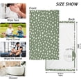 thumbnail image 3 of SKYSONIC 2 PCS Hand Towels, Green Polka Dots 16 x 28 Inch Soft Highly Absorbent Cotton Bathroom Towels for Bathroom Ktichen Travel SPA Gym, 3 of 7